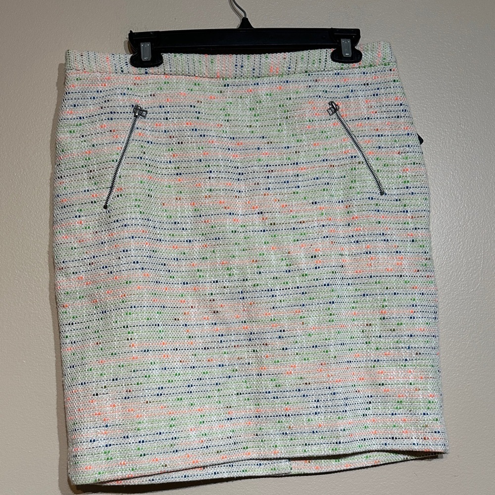 Halogen Pastel Tweed Pencil Skirt